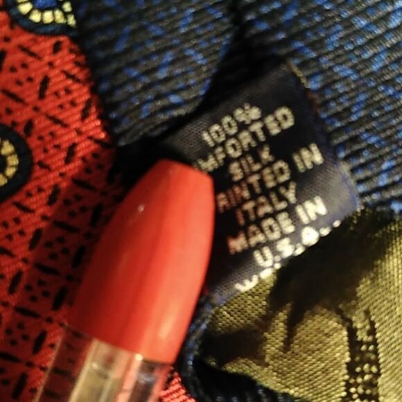 Tommy Hilfiger Red, Blue and Yellow Silk Ties - Picture 8 of 9